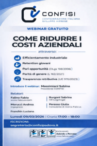 CONFISI FALICUS Come ridurre i costi aziendali Webinar 2026 03 09 Rev01